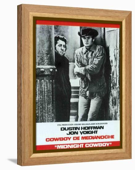 Midnight Cowboy, Spanish Movie Poster, 1969-null-Framed Stretched Canvas
