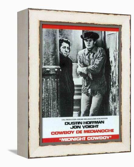 Midnight Cowboy, Spanish Movie Poster, 1969-null-Framed Stretched Canvas