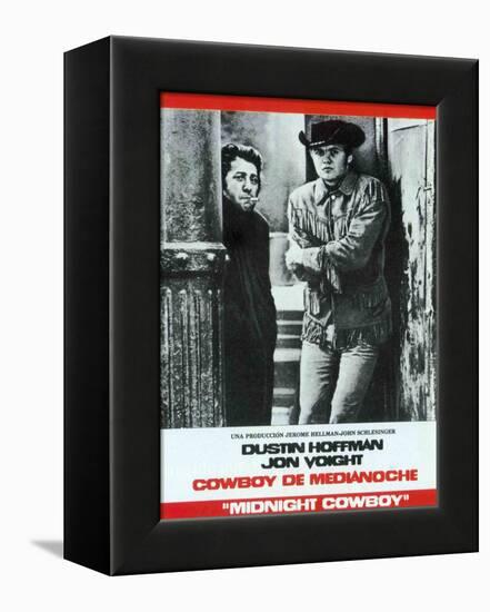 Midnight Cowboy, Spanish Movie Poster, 1969-null-Framed Stretched Canvas