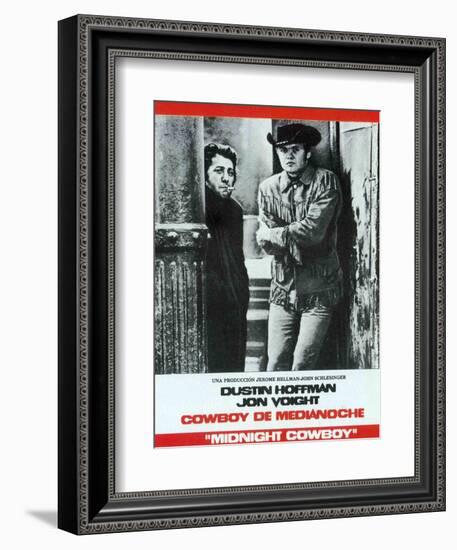 Midnight Cowboy, Spanish Movie Poster, 1969-null-Framed Art Print