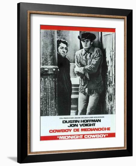 Midnight Cowboy, Spanish Movie Poster, 1969-null-Framed Art Print