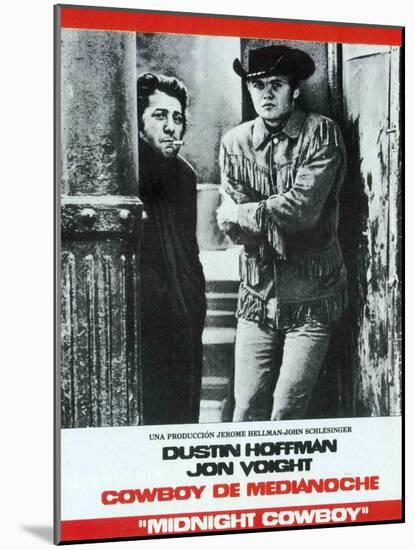 Midnight Cowboy, Spanish Movie Poster, 1969-null-Mounted Art Print