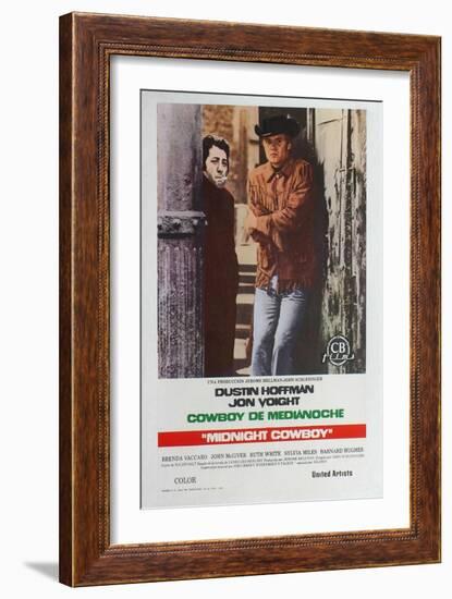 Midnight Cowboy, Spanish Movie Poster, 1969-null-Framed Art Print