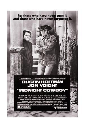 Midnight cow boy Hoffman vintage movie poster print