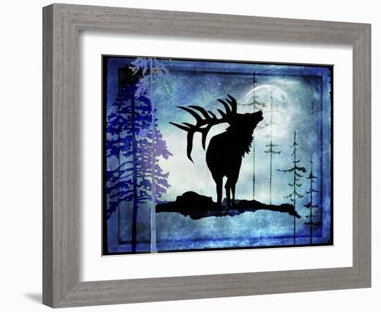 Midnight Elk-LightBoxJournal-Framed Giclee Print