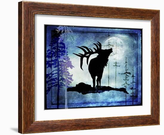 Midnight Elk-LightBoxJournal-Framed Giclee Print