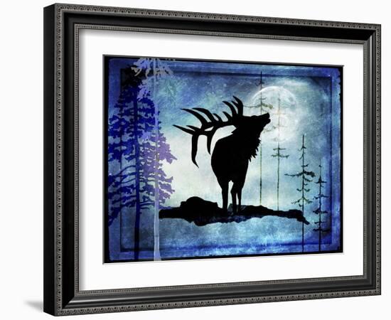 Midnight Elk-LightBoxJournal-Framed Giclee Print