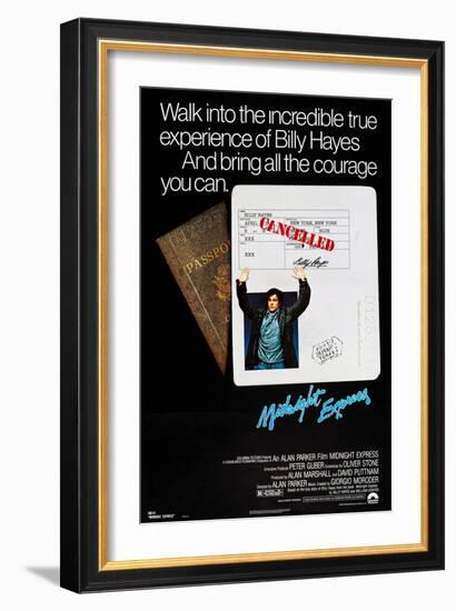 MIDNIGHT EXPRESS, Brad Davis, 1978-null-Framed Art Print