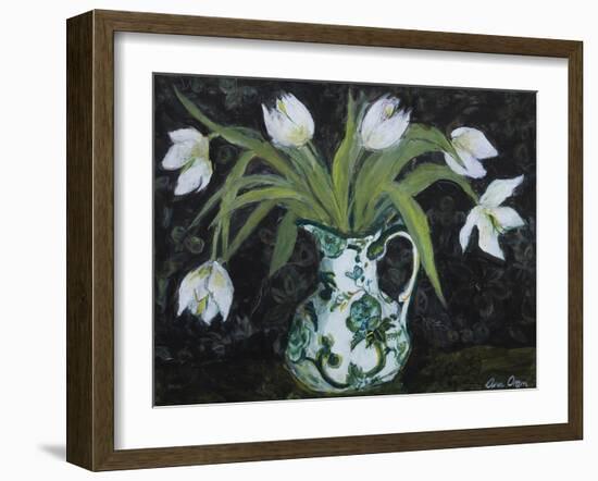 Midnight Floral-Ann Oram-Framed Giclee Print