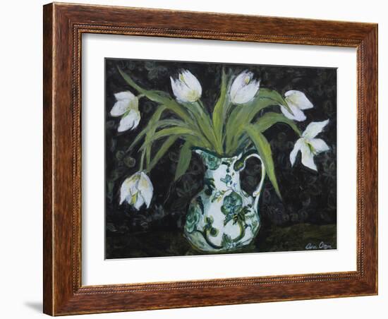 Midnight Floral-Ann Oram-Framed Giclee Print