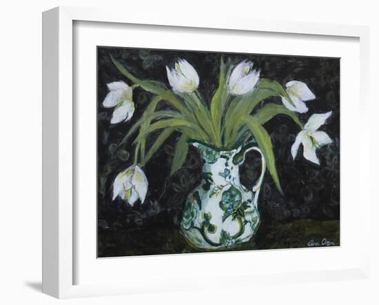 Midnight Floral-Ann Oram-Framed Giclee Print
