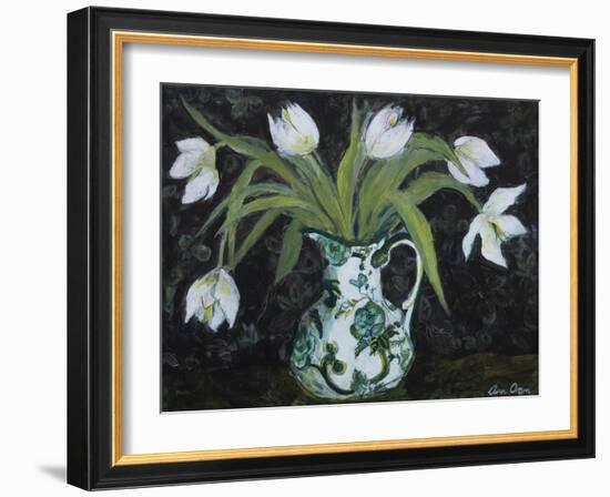 Midnight Floral-Ann Oram-Framed Giclee Print