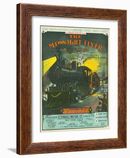 Midnight Flyer: March-Two Step-null-Framed Giclee Print