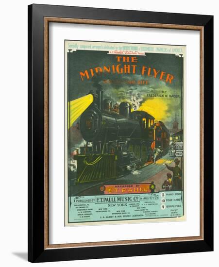 Midnight Flyer: March-Two Step-null-Framed Giclee Print