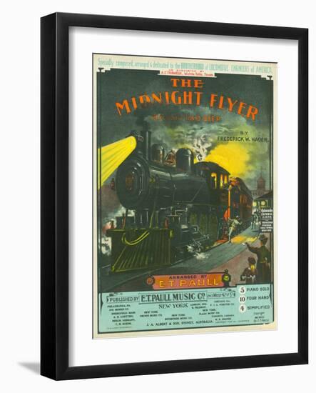 Midnight Flyer: March-Two Step-null-Framed Giclee Print