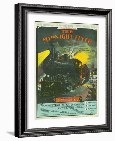 Midnight Flyer: March-Two Step-null-Framed Giclee Print