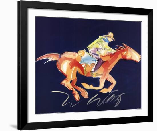 Midnight Flyer-Carrie Fell-Framed Art Print