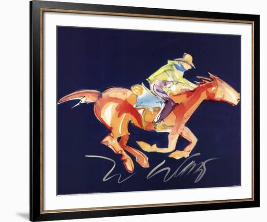 Midnight Flyer-Carrie Fell-Framed Art Print