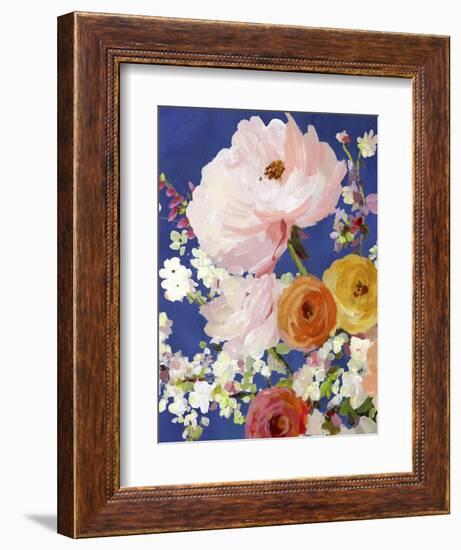 Midnight Garden Flowers I-Allison Pearce-Framed Premium Giclee Print