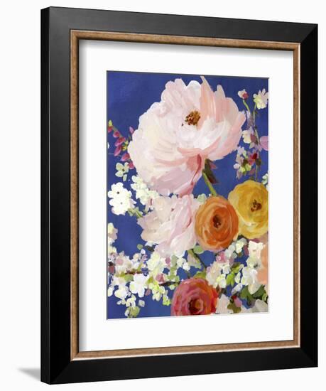 Midnight Garden Flowers I-Allison Pearce-Framed Premium Giclee Print