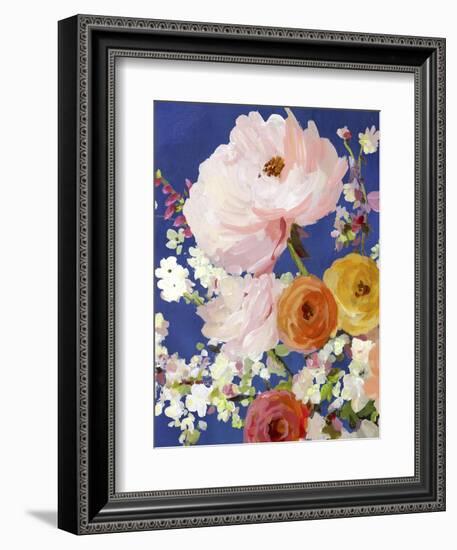 Midnight Garden Flowers I-Allison Pearce-Framed Premium Giclee Print