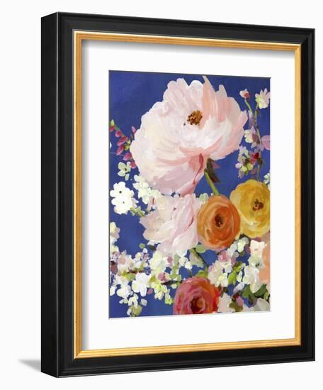 Midnight Garden Flowers I-Allison Pearce-Framed Premium Giclee Print
