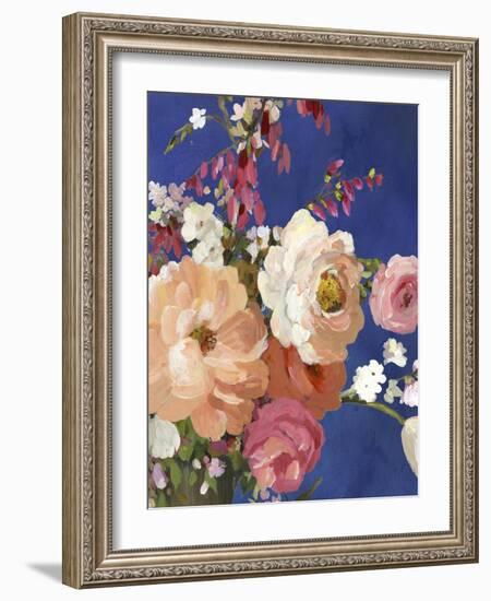 Midnight Garden Flowers I-Allison Pearce-Framed Art Print