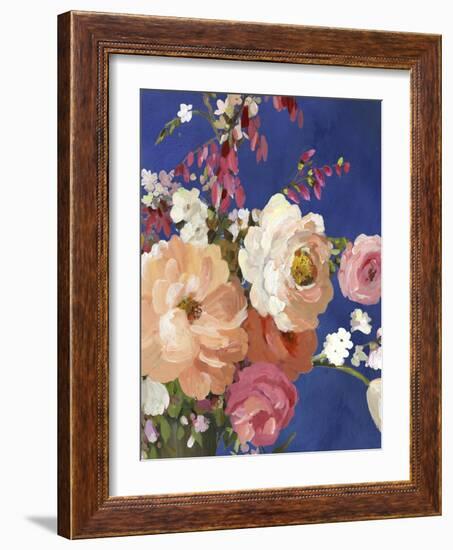 Midnight Garden Flowers I-Allison Pearce-Framed Art Print