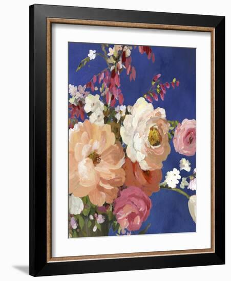 Midnight Garden Flowers I-Allison Pearce-Framed Art Print