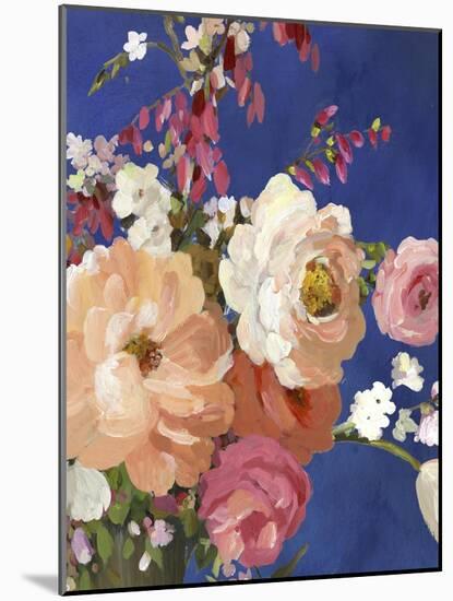 Midnight Garden Flowers I-Allison Pearce-Mounted Art Print