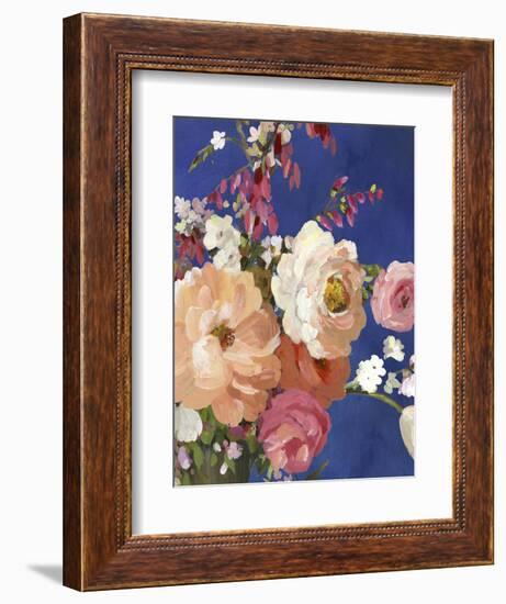 Midnight Garden Flowers I-Allison Pearce-Framed Art Print