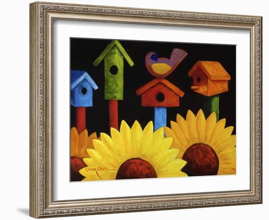 Midnight Garden-Oscar Ortiz-Framed Giclee Print