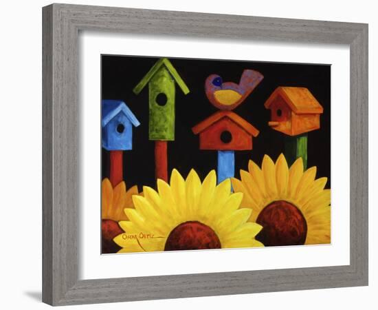 Midnight Garden-Oscar Ortiz-Framed Giclee Print