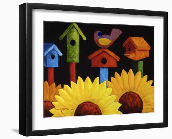 Midnight Garden-Oscar Ortiz-Framed Giclee Print