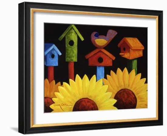 Midnight Garden-Oscar Ortiz-Framed Giclee Print