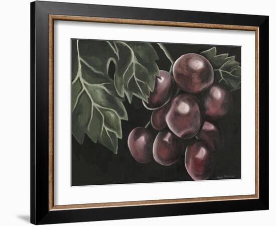 Midnight Grapes-Megan Meagher-Framed Art Print