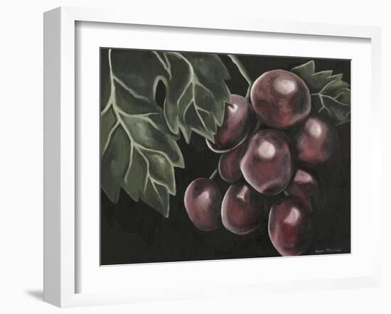 Midnight Grapes-Megan Meagher-Framed Art Print