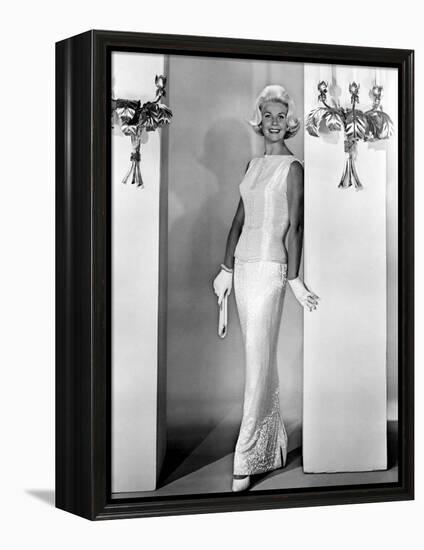 Midnight Lace, Doris Day, 1960, Evening Gown Designed by Irene-null-Framed Stretched Canvas