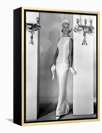 Midnight Lace, Doris Day, 1960, Evening Gown Designed by Irene-null-Framed Stretched Canvas