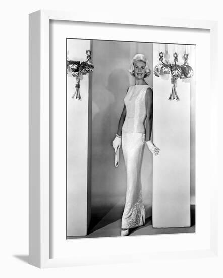 Midnight Lace, Doris Day, 1960, Evening Gown Designed by Irene-null-Framed Photo