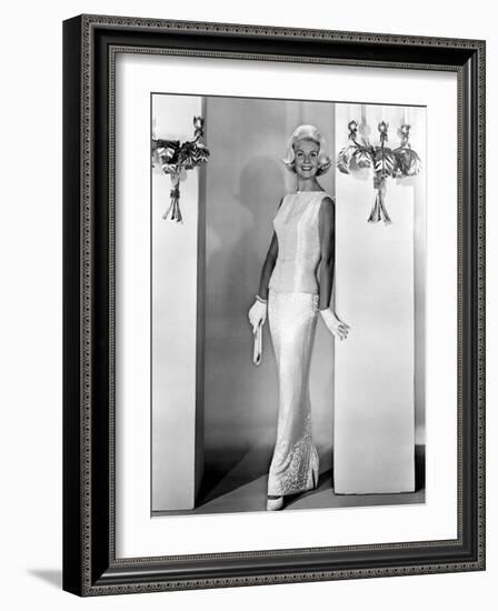 Midnight Lace, Doris Day, 1960, Evening Gown Designed by Irene-null-Framed Photo