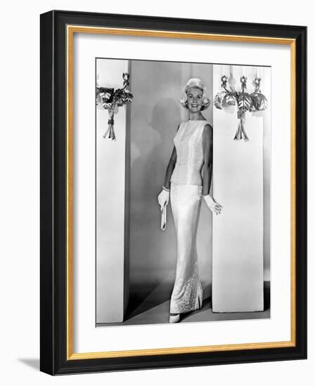 Midnight Lace, Doris Day, 1960, Evening Gown Designed by Irene-null-Framed Photo