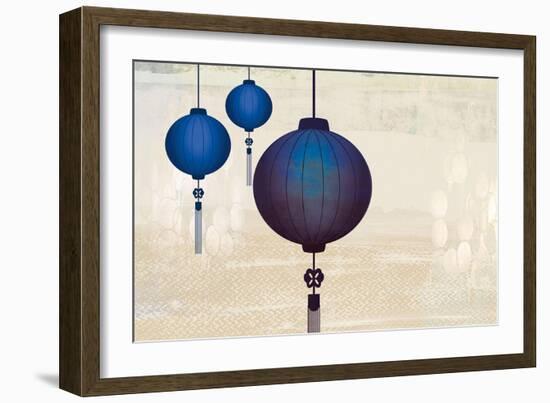 Midnight Lanterns I-Sloane Addison ?-Framed Premium Giclee Print