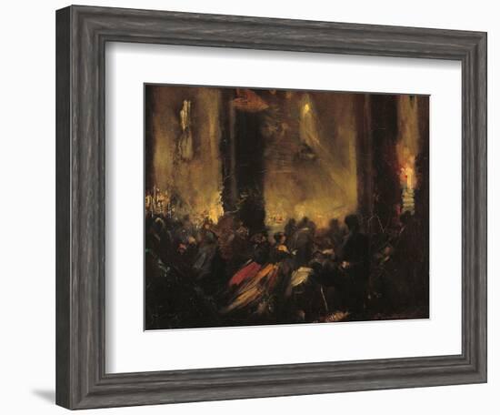 Midnight Mass in Rome-null-Framed Giclee Print