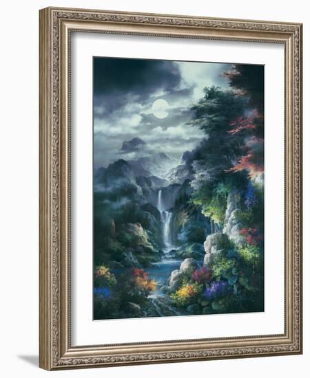 Midnight Mist Canyon-James Lee-Framed Art Print