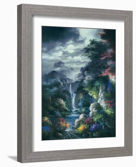 Midnight Mist Canyon-James Lee-Framed Art Print