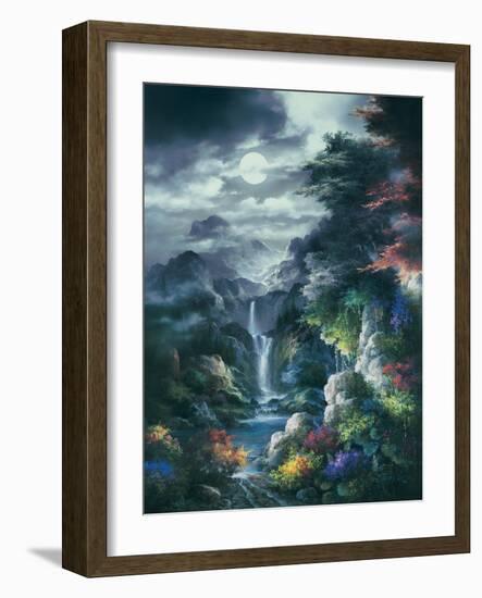 Midnight Mist Canyon-James Lee-Framed Art Print