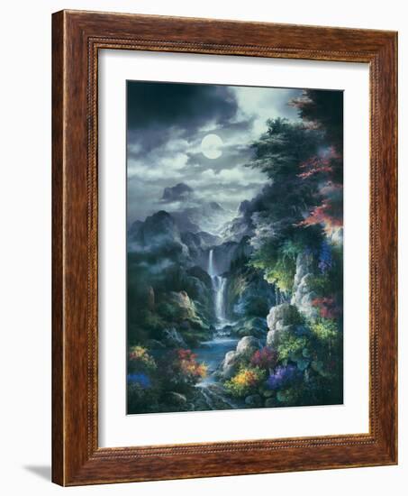 Midnight Mist Canyon-James Lee-Framed Art Print