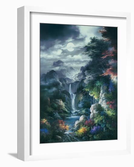 Midnight Mist Canyon-James Lee-Framed Art Print