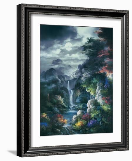 Midnight Mist Canyon-James Lee-Framed Art Print